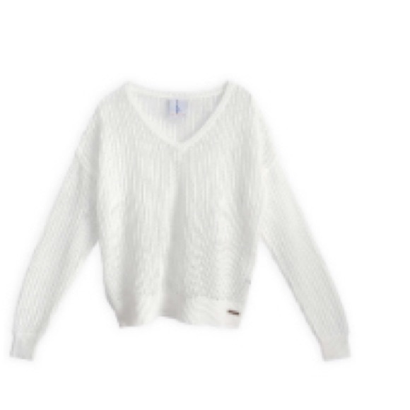 Women's Open Weave Knit Top | White size S NWOT perfect fit. - Picture 4 of 10